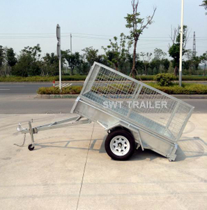 hot dipped galvanised 7x4 Single axle trailer