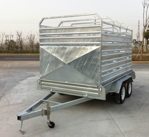 Professional hot-dipped animal panel trailer caravan