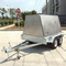 Box trailer with aluminum tradesman top